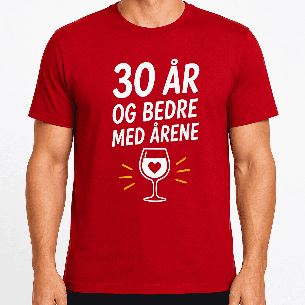 T-skjorte til 30-årsdag – 30 år og bedre med årene