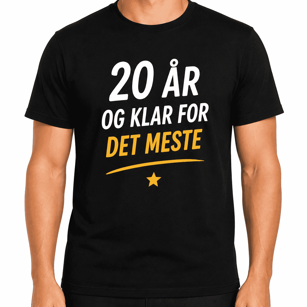 T-skjorte til 20-årsdag – 20 år og klar for det meste