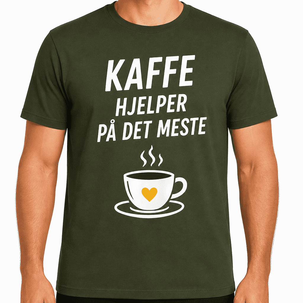 T-skjorte til 20-årsdag – Kaffe hjelper på det meste