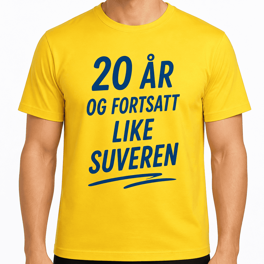 T-skjorte til 20-årsdag – 20 år og fortsatt like suveren