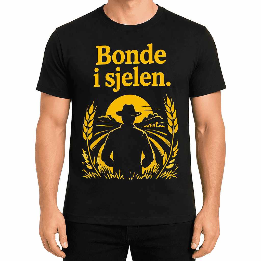 Bonde-T-skjorte – Bonde i sjelen.
