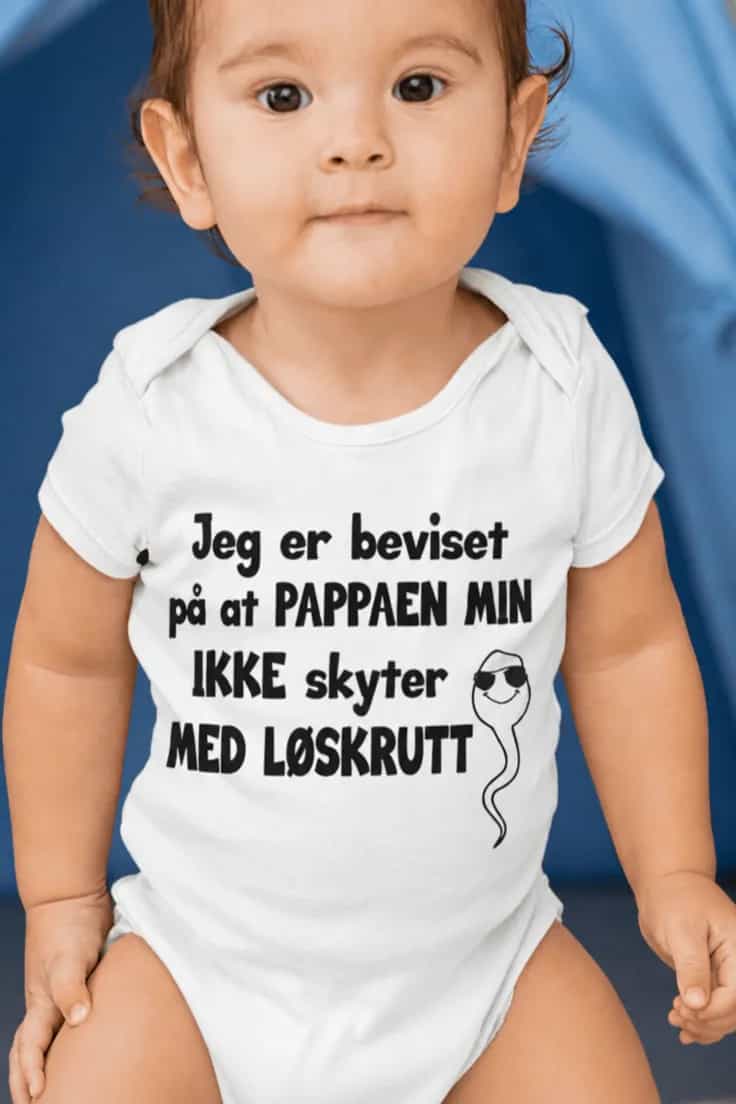 Baby-body Bevis på pappaen min – Jeg er beviset