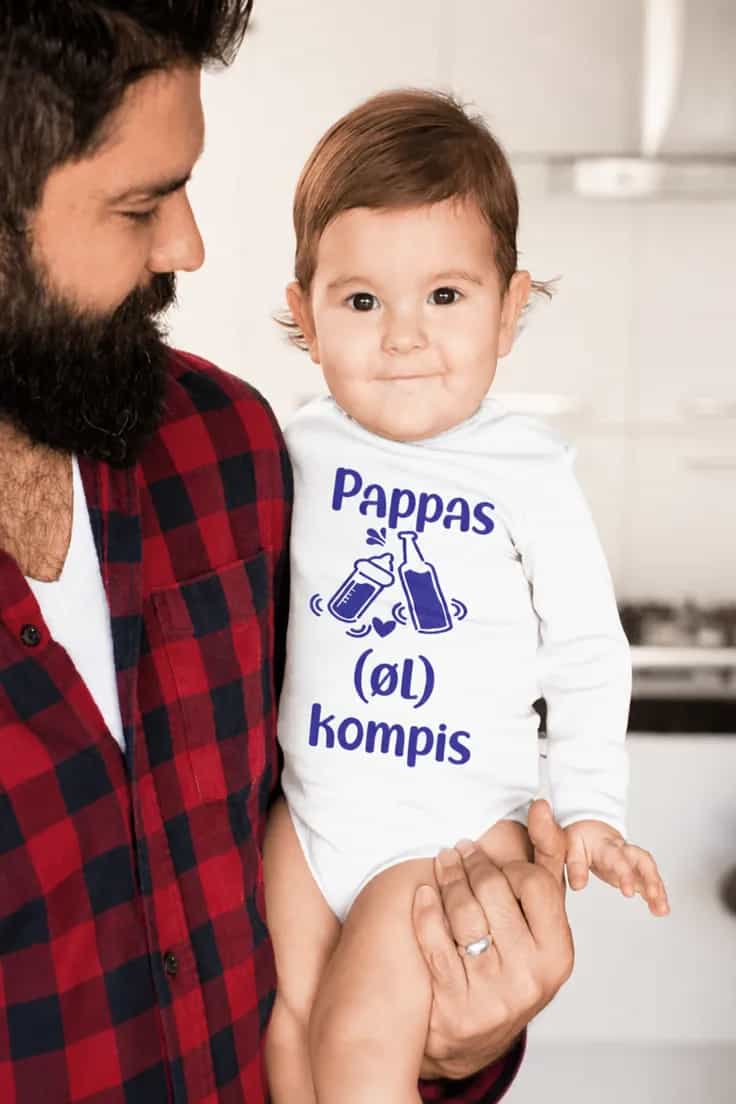 Baby-body pappas ølkompis – Pappas (øl) kompis