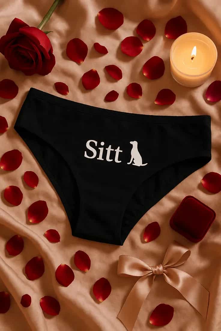 Dameundertøy sitt hunden