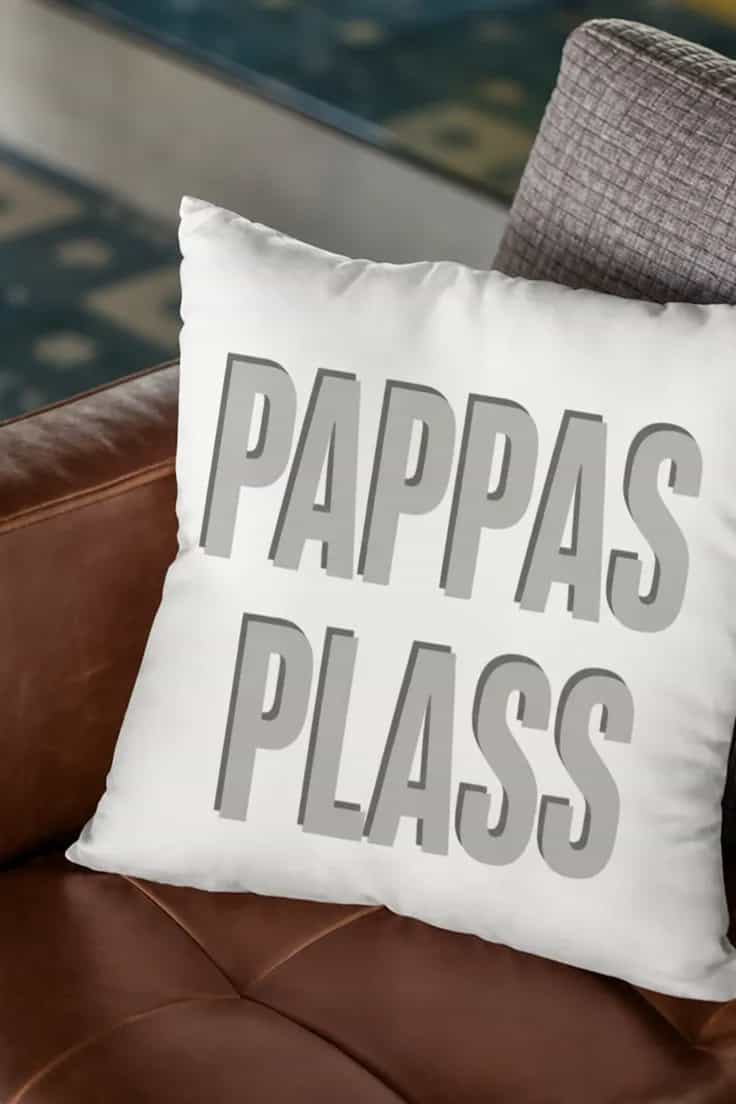 Dekorativ pute Pappas plass – PAPPAS PLASS