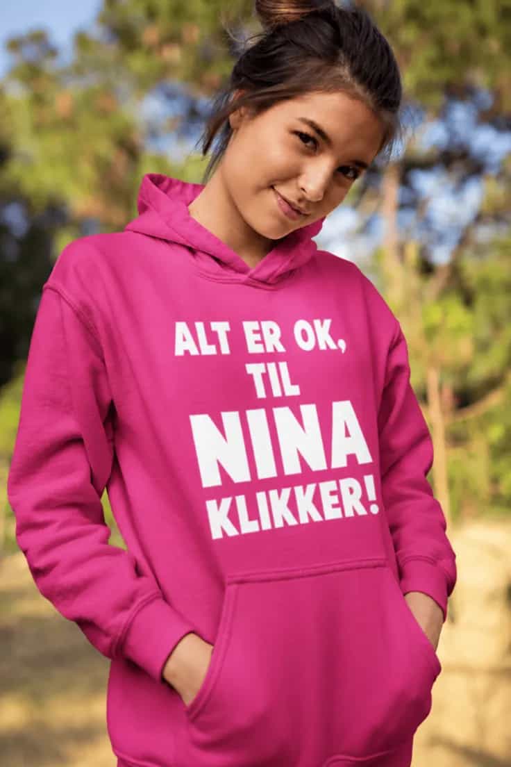 Genser Alt er ok med navn – ALT ER OK, TIL NINA