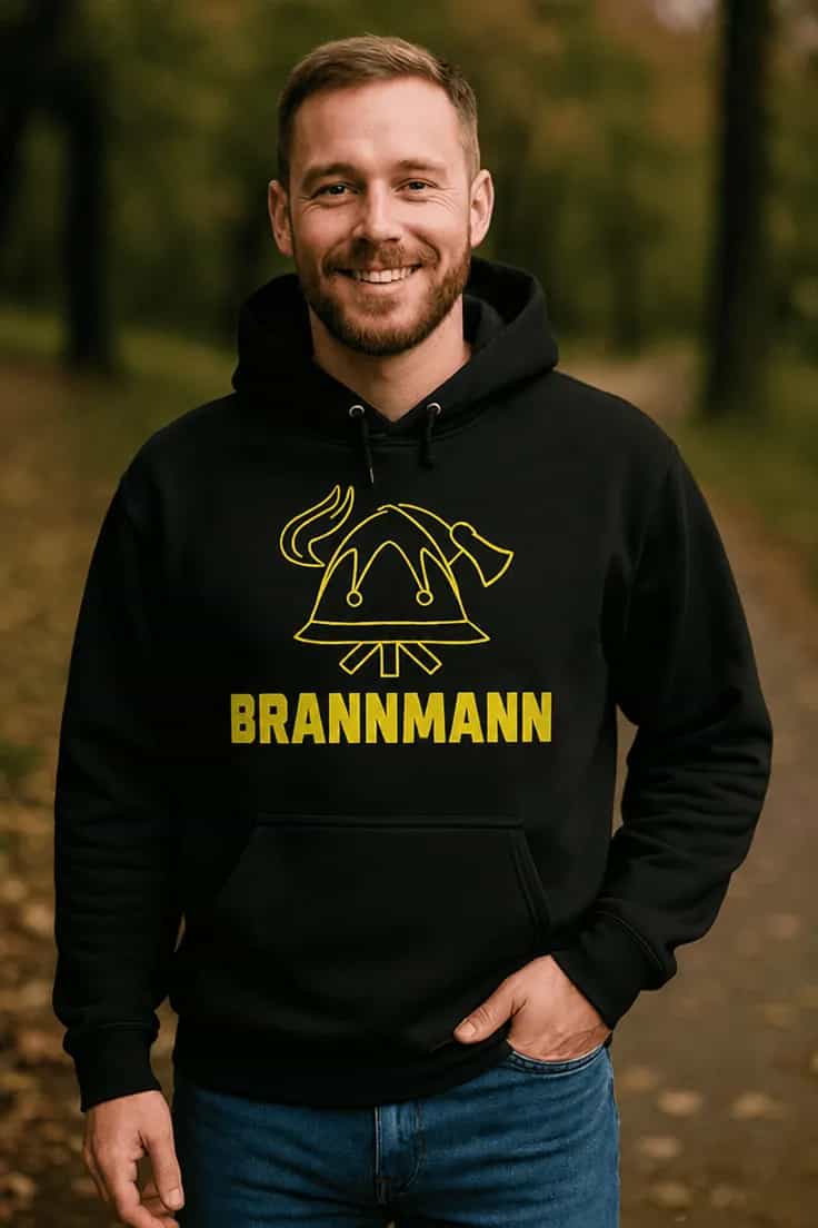 Genser Brannmann med hjelm – BRANNMANN