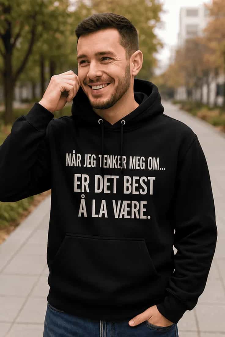 Genser Når jeg tenker meg om – Å la være..