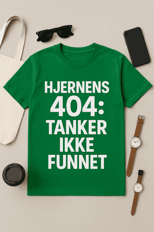 Hjernens 404: Tanker Ikke Funnet T-skjorte