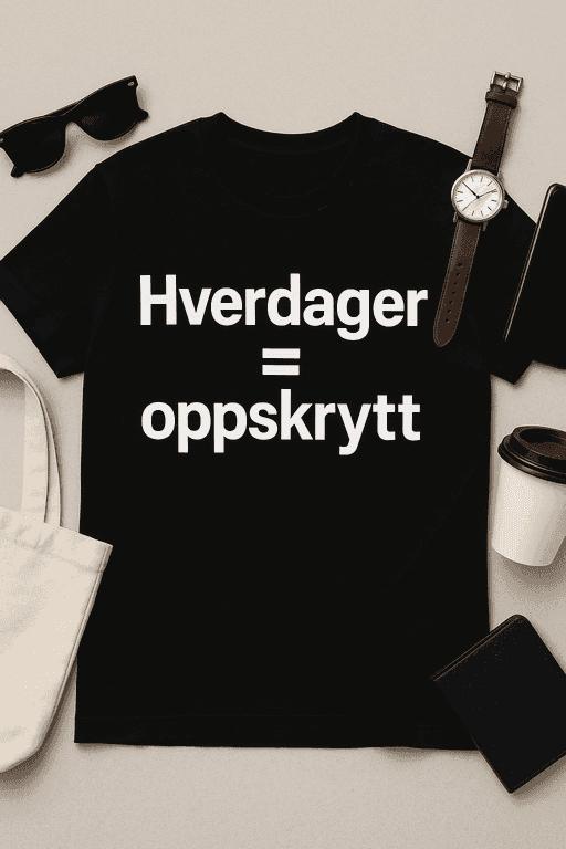 Hverdager = Oppskrytt T-skjorte