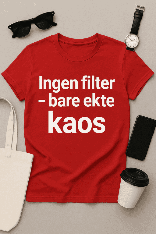 Ingen filter – Bare ekte kaos T-skjorte