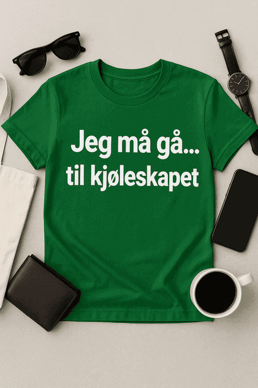 Jeg må gå… til kjøleskapet – T-skjorte