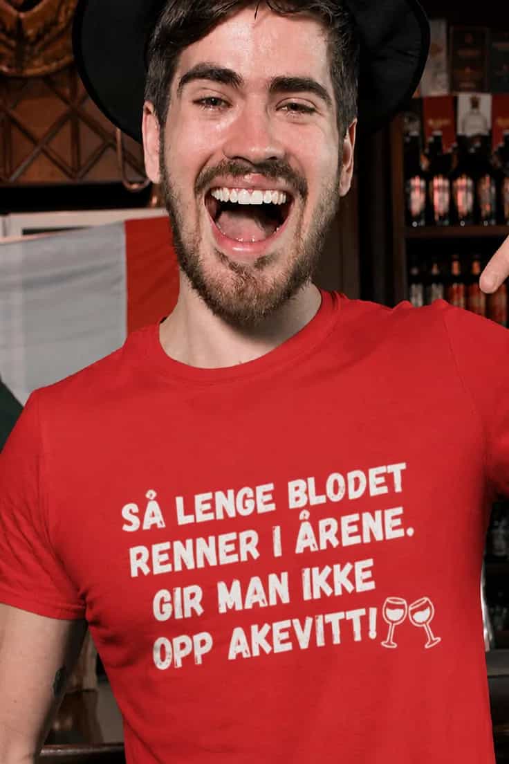 Morsom t-skjorte Akevitt i årene – SÅ LENGE