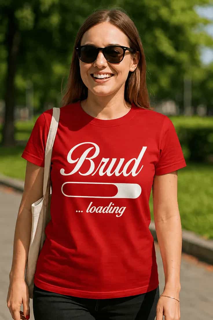 Morsom t-skjorte Brud loading – Brud ...loading