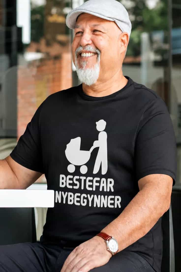 Morsom t-skjorte fersk bestefar – BESTEFAR NYBEGYNNER