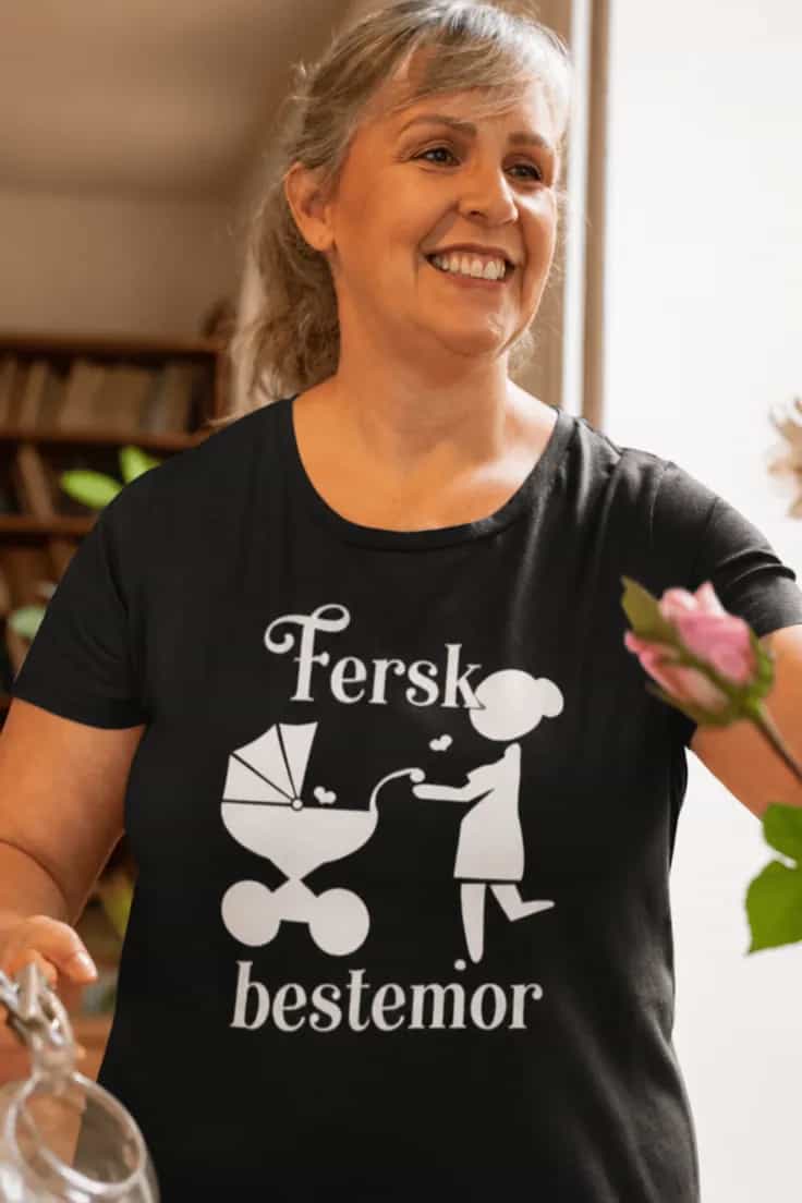 Morsom t-skjorte fersk bestemor – Fersk bestemor