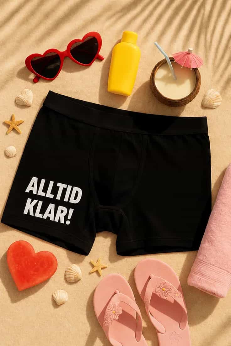Morsomme boksershorts Alltid klar – ALLTID KLAR!