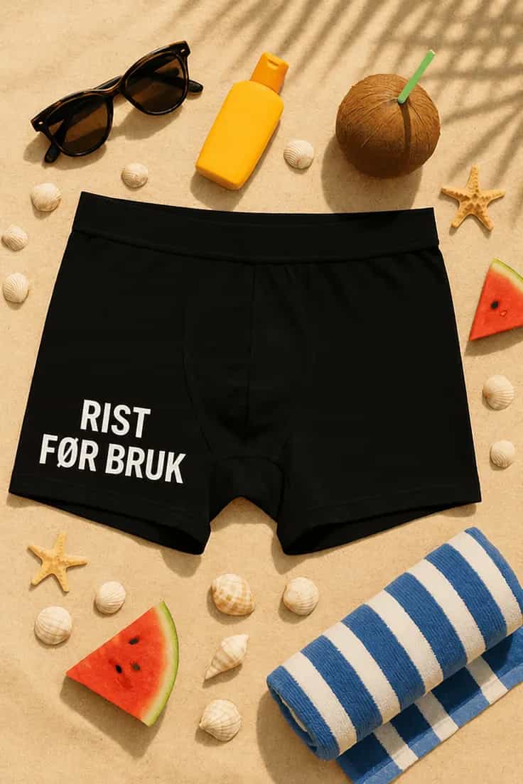 Morsomme boksershorts Rist før bruk