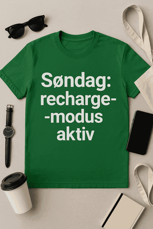 Søndag: Recharge-Modus Aktiv T-skjorte
