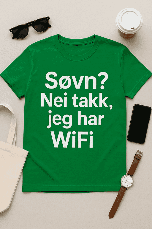 Søvn? Nei takk, jeg har WiFi - T-skjorte