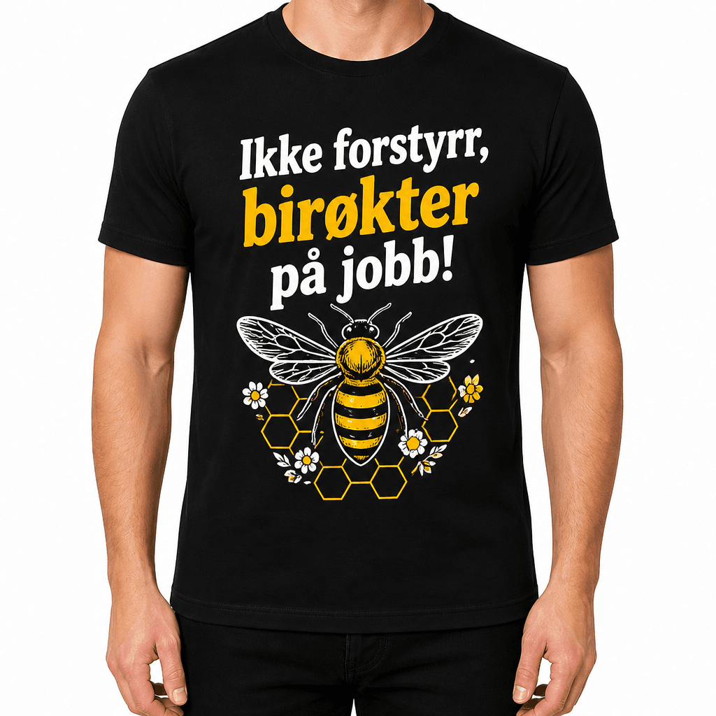 Birøkter-T-skjorte – Ikke forstyrr, birøkter på jobb!