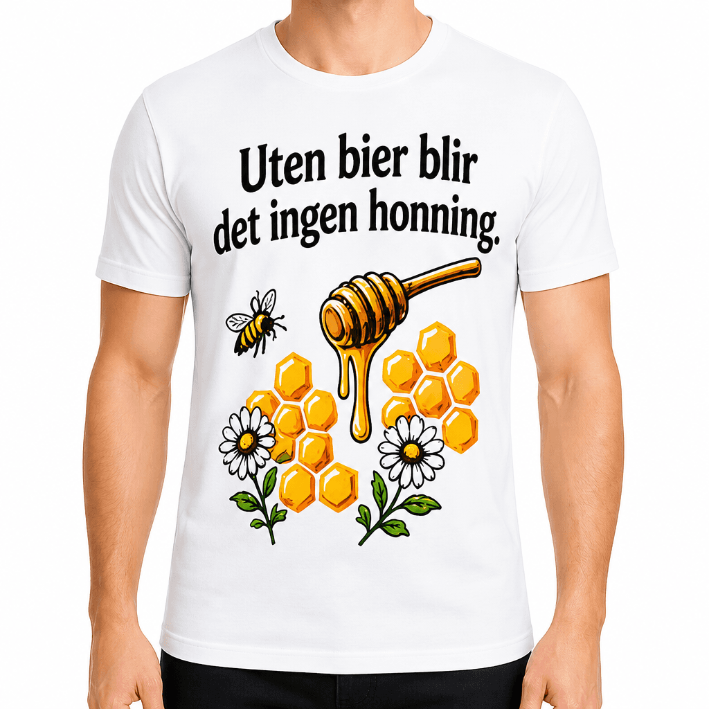 Birøkter-T-skjorte – Uten bier blir det ingen honning.