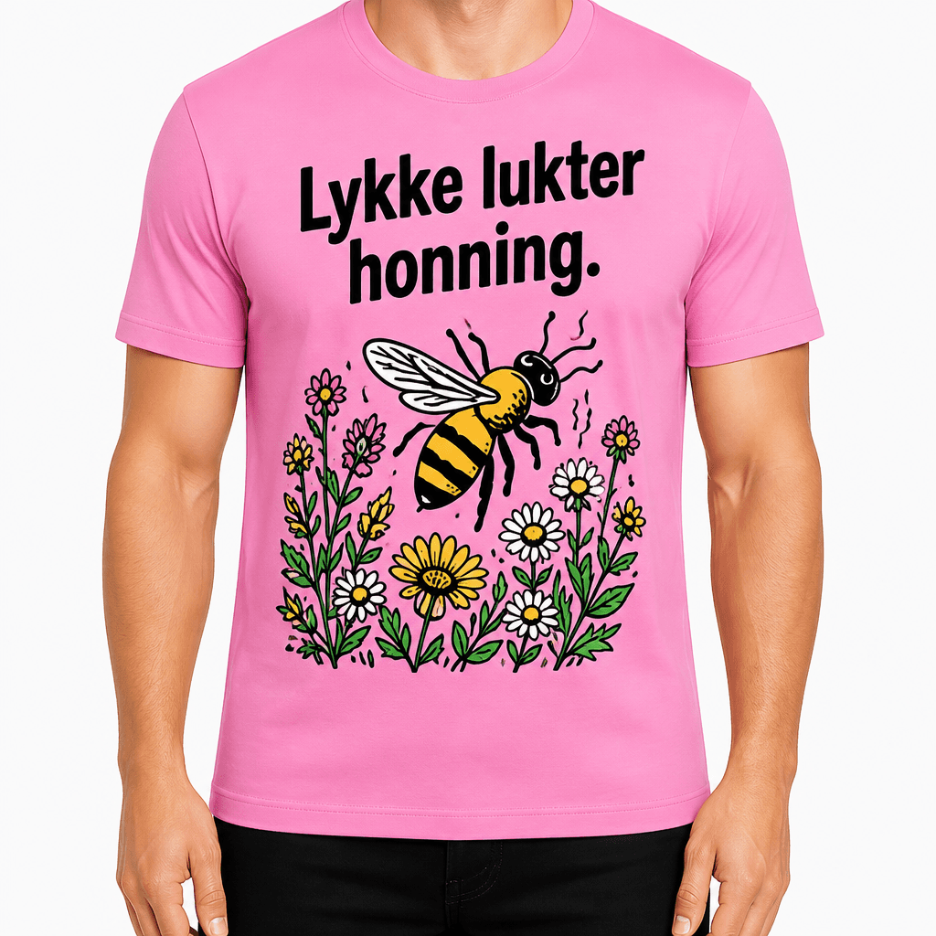 Birøkter-T-skjorte – Lykke lukter honning.