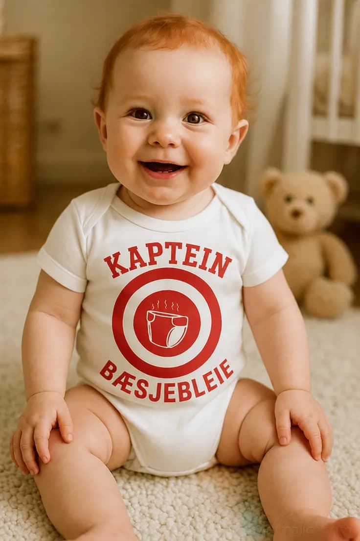 Baby-body Kaptein bæsjebleie – KAPTEIN BÆSJEBLEIE
