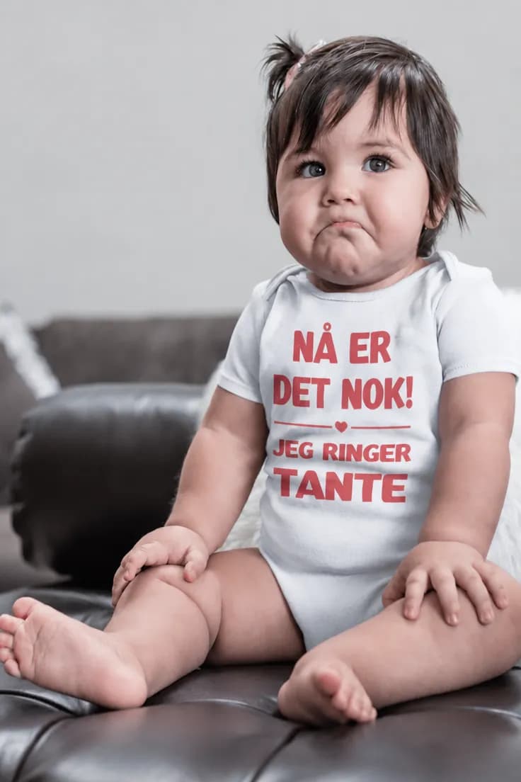 Baby-body Nå er det nok med ønsket navn