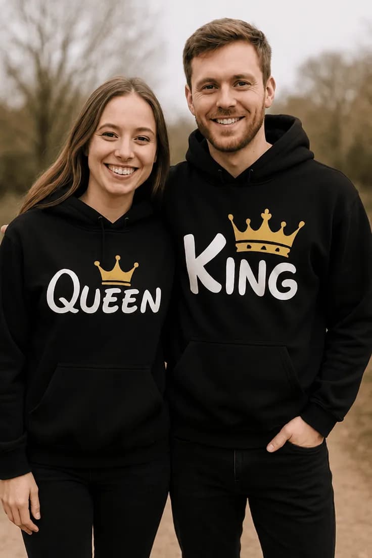 Genser King queen tofarget sett - QUEEN KING