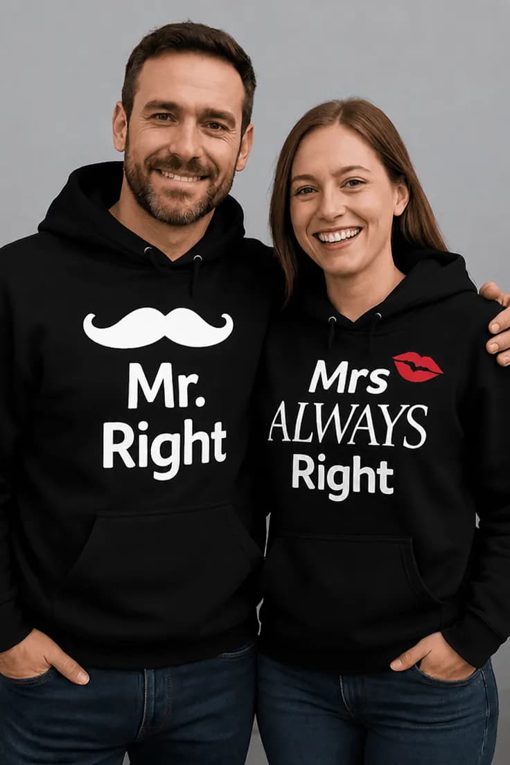 Genser Mr right og mrs always right – Mr. Mrs