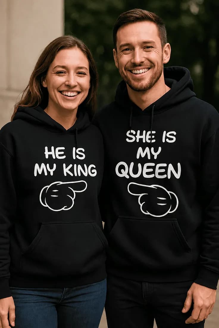 Genser My king and queen – HE IS MY KING SHE IS MY QUEEN छ