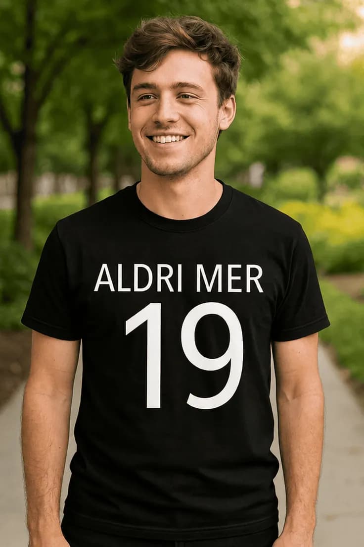 Morsom t-skjorte Aldri mer 19 – ALDRI MER 19