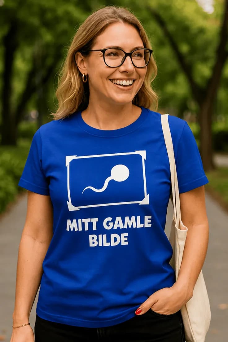 Morsom t-skjorte Gammelt bilde – MITT GAMLE BILDE