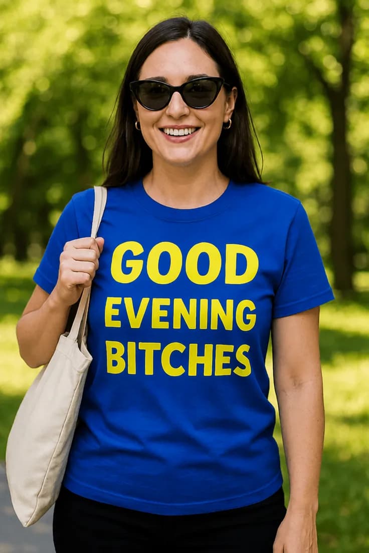 Morsom t-skjorte God kveld hurper | GOOD EVENING