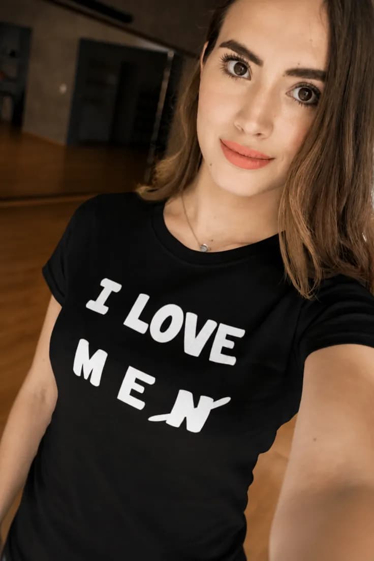 Morsom t-skjorte I love men