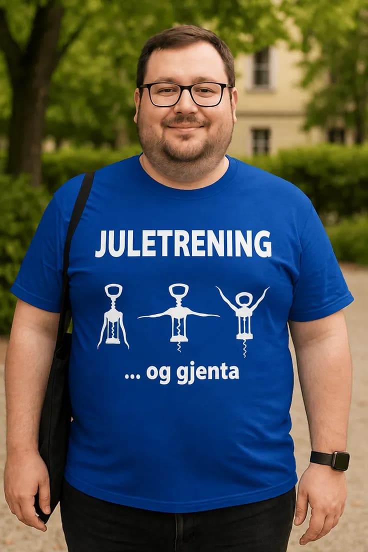 Morsom t-skjorte Juletrening – JULETRENING