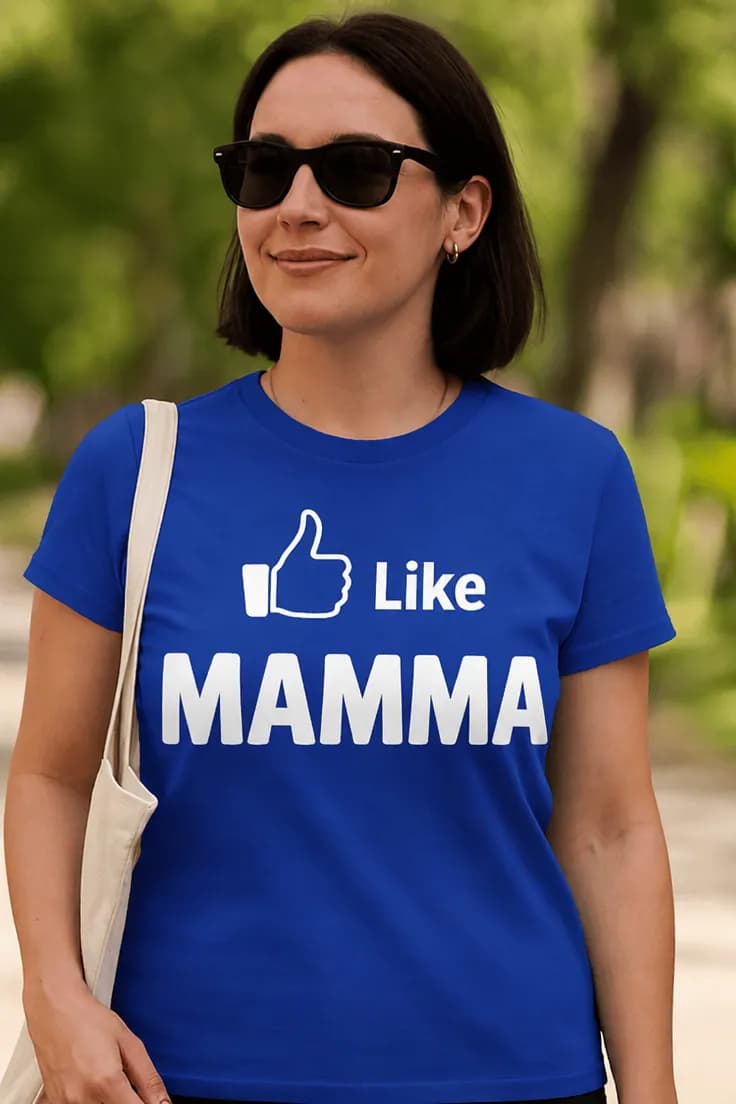 Morsom t-skjorte Like mamma morsdag – Like MAMMA