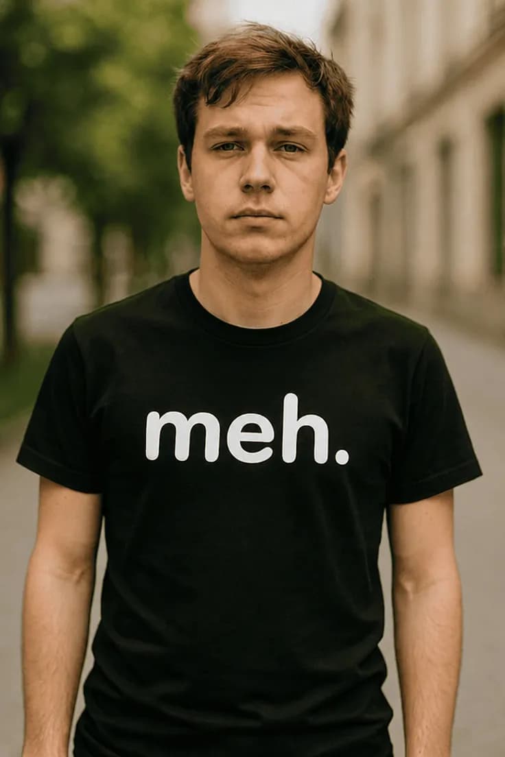 Morsom t-skjorte Meh. - meh..