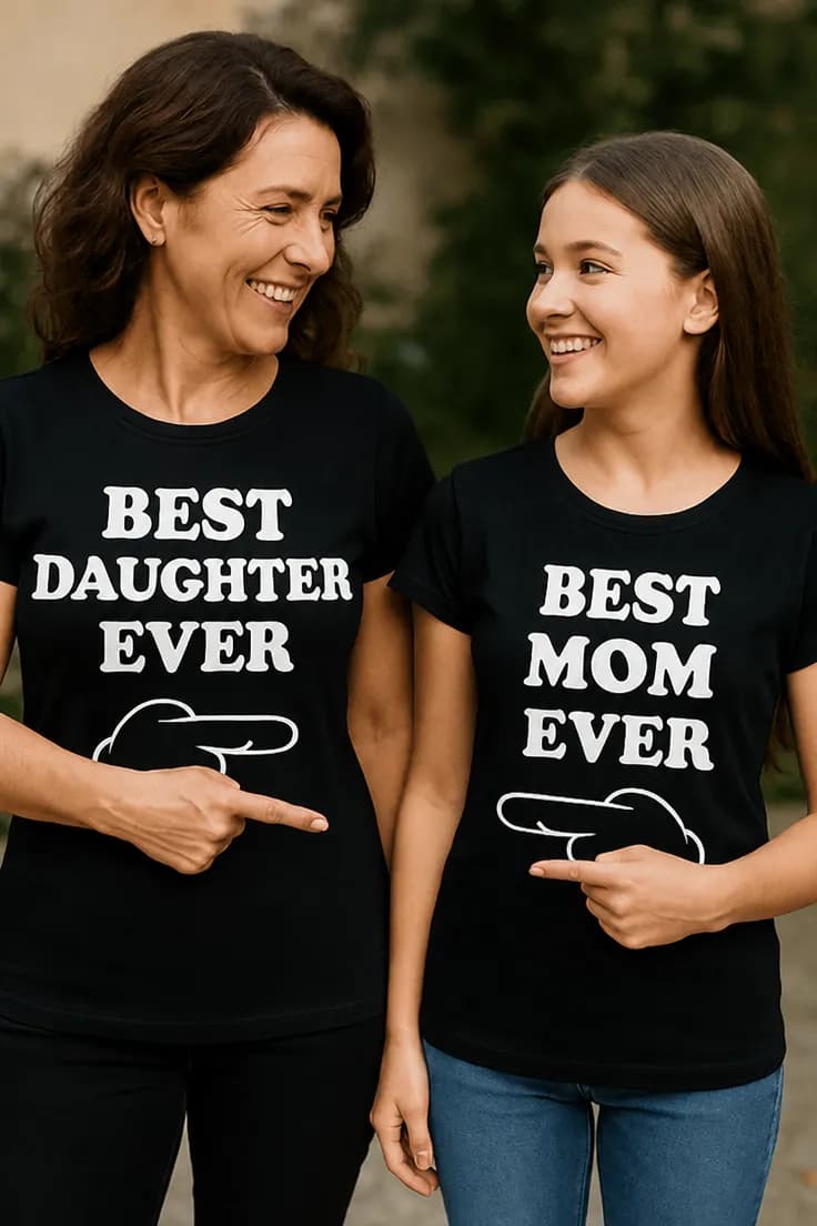 T-skjorte Best mom daughter ever