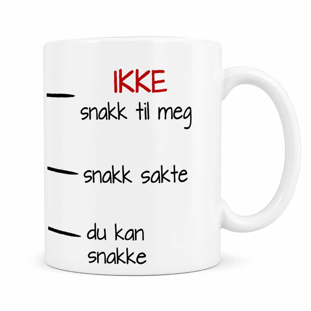 Morsomt krus Ikke snakk til meg