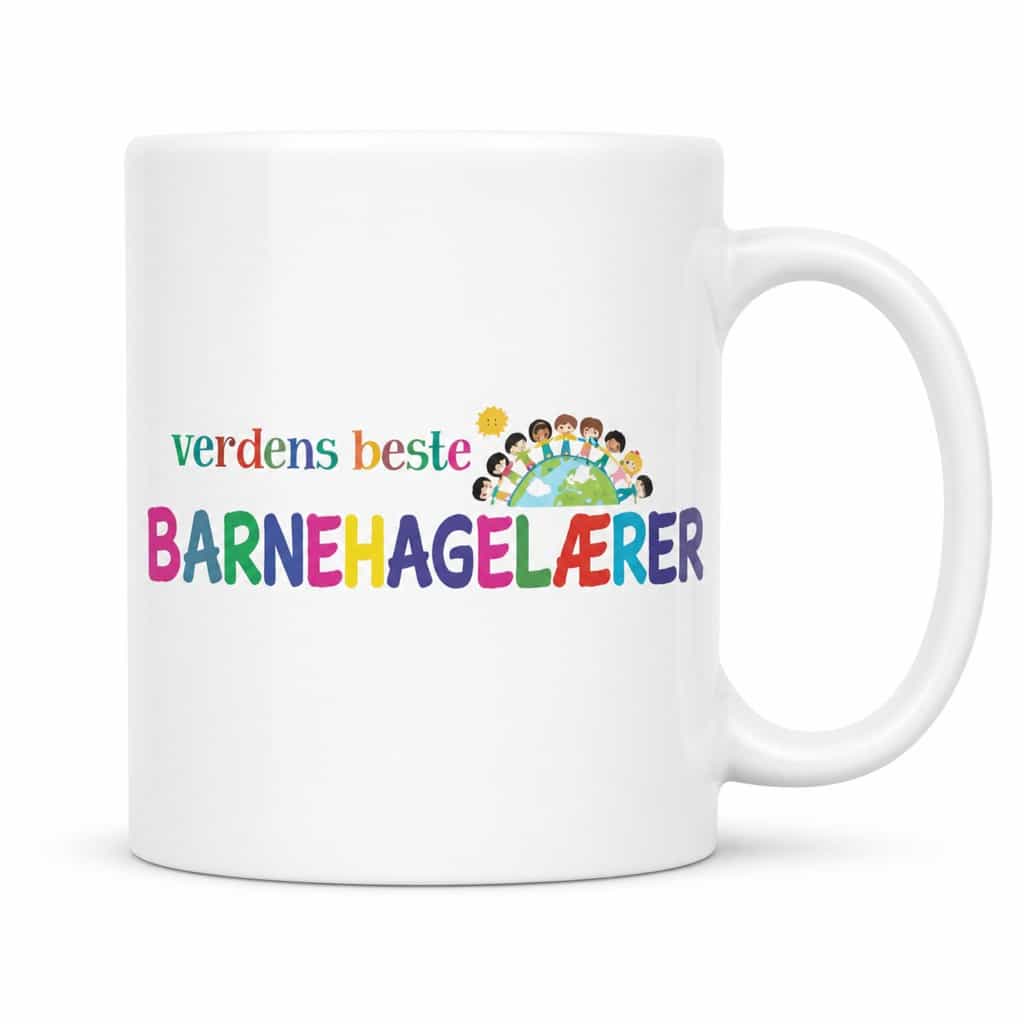 Morsomt krus Verdens beste barnehagelærer