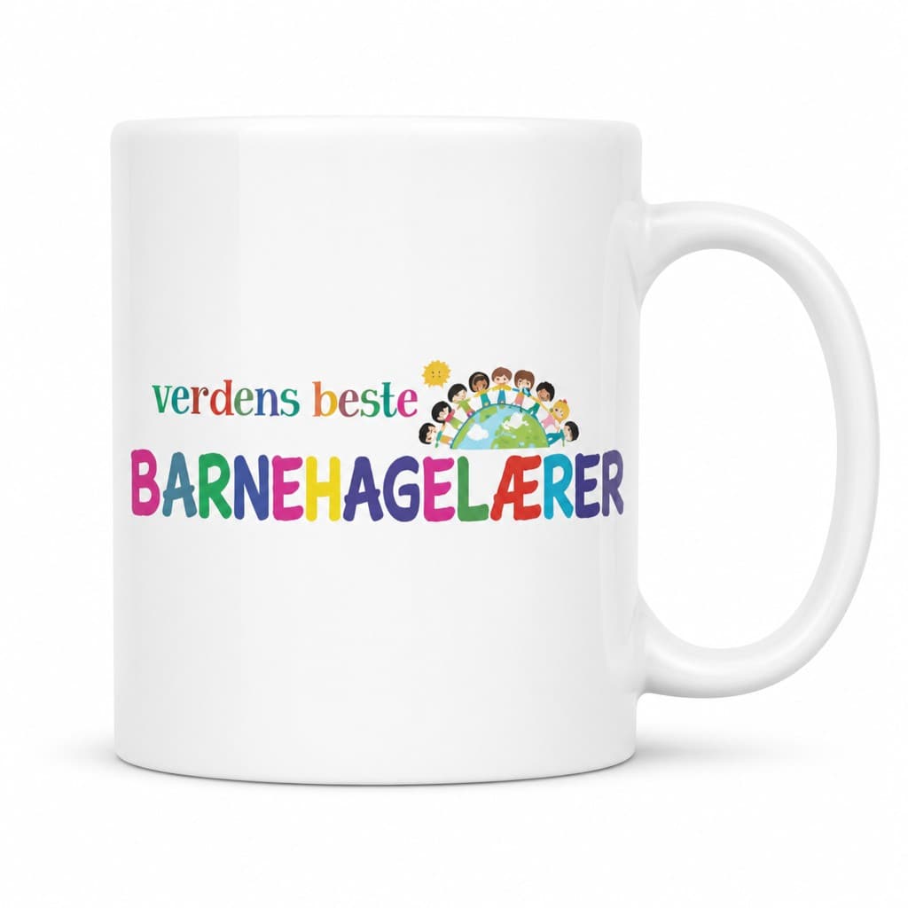 Morsomt krus Verdens beste barnehagelærer