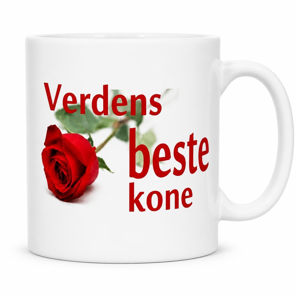 Morsomt krus Verdens beste kone