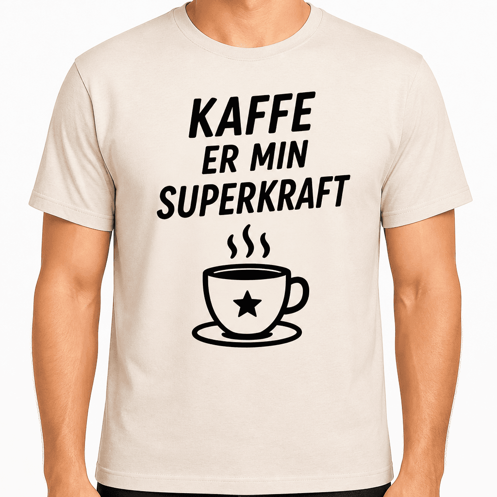 T-skjorte til 60-årsdag – Kaffe er min superkraft