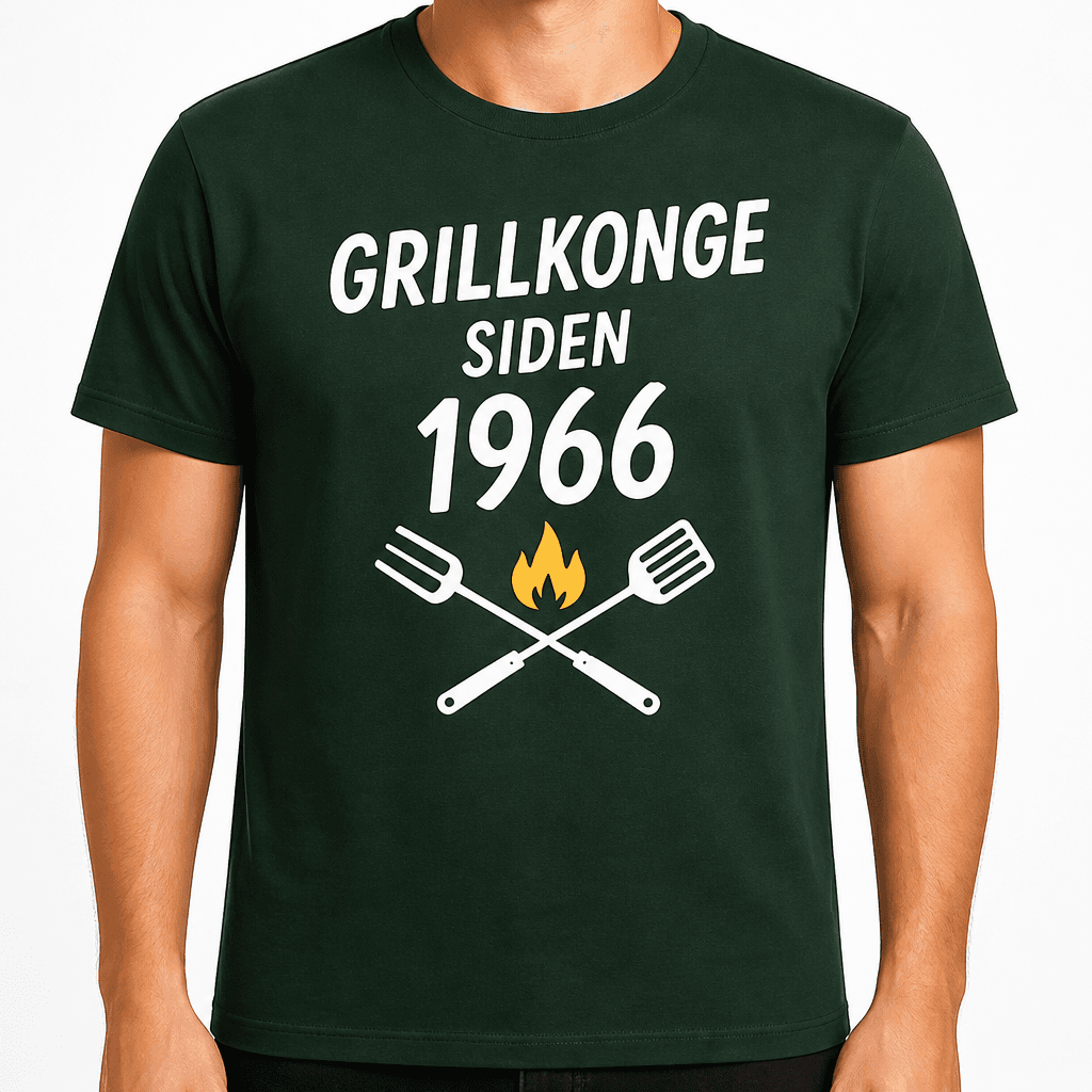 T-skjorte til 60-årsdag – Grillkonge siden 1966