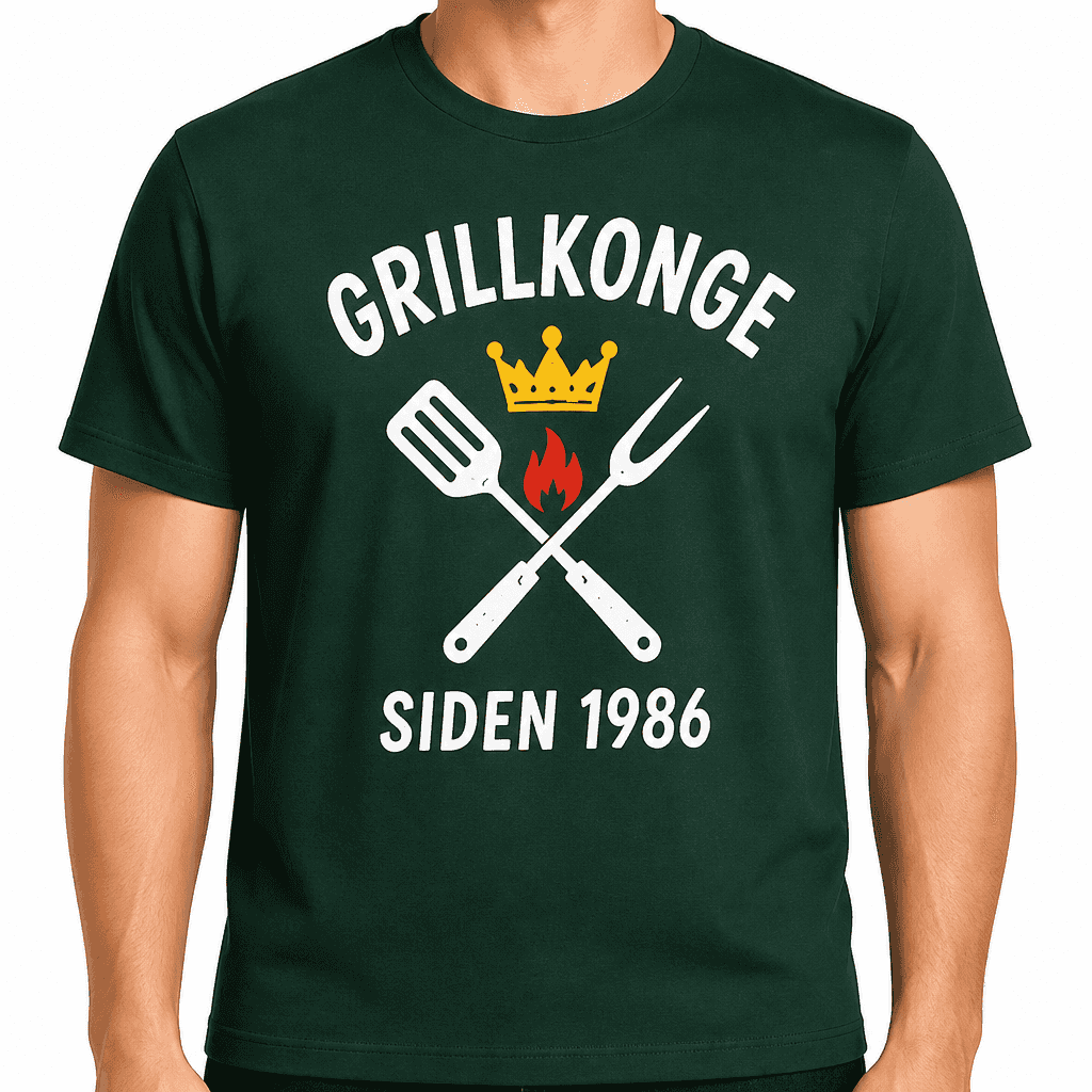 T-skjorte til 40-årsdag – Grillkonge siden 1986
