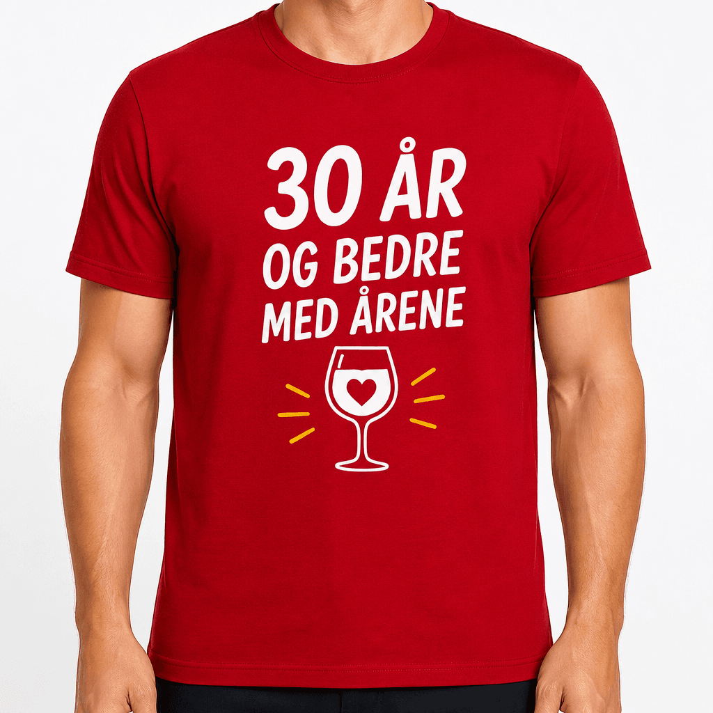 T-skjorte til 30-årsdag – 30 år og bedre med årene