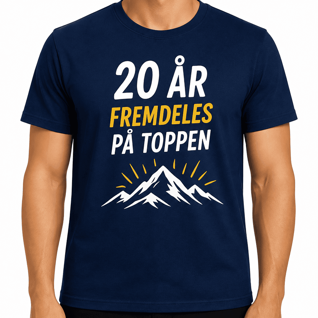 T-skjorte til 20-årsdag – 20 år fremdeles på toppen