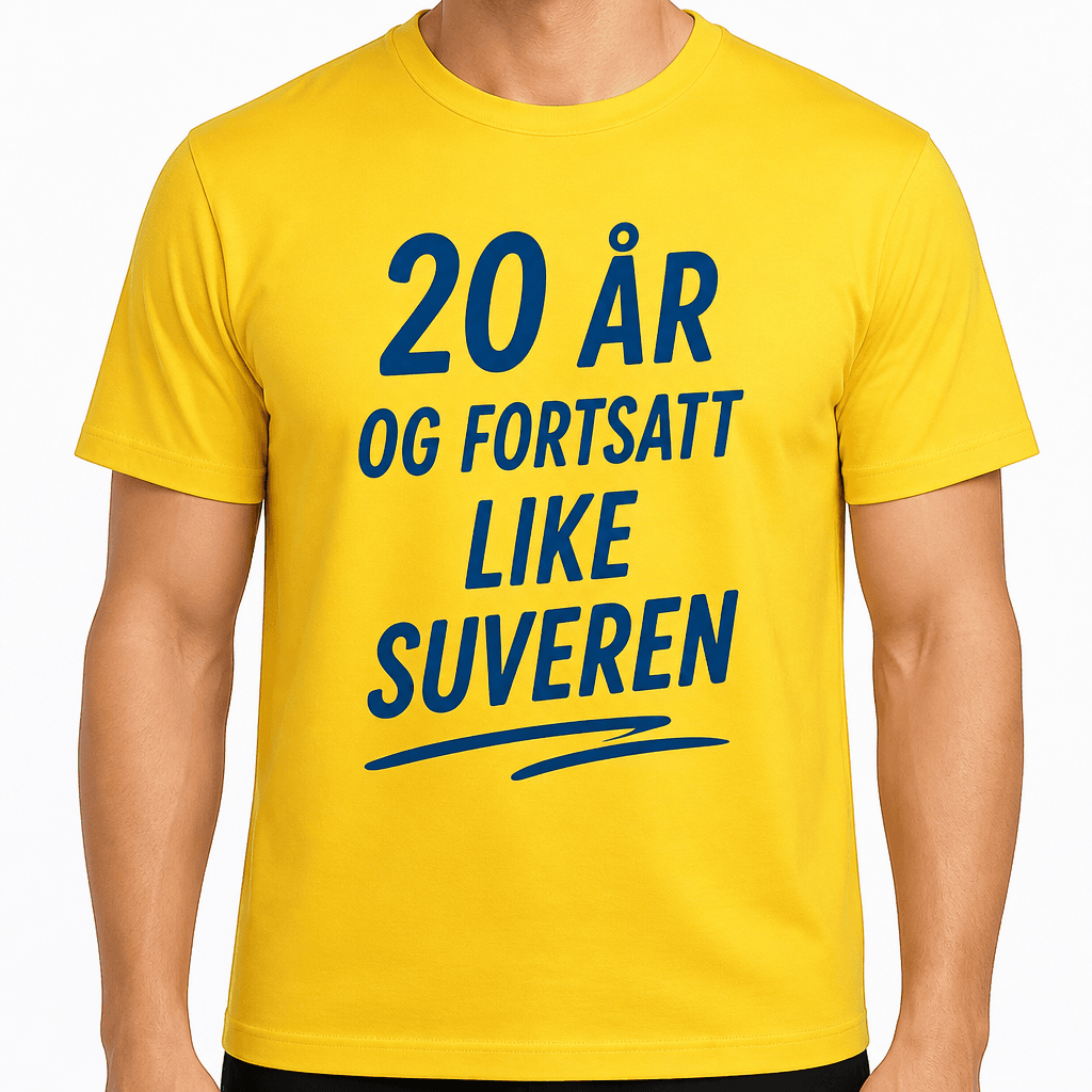 T-skjorte til 20-årsdag – 20 år og fortsatt like suveren